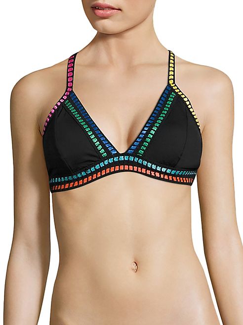 La Blanca Swim - Threading Along Triangle Bikini Top