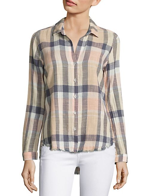 Bella Dahl - Plaid Cotton Blend Shirt