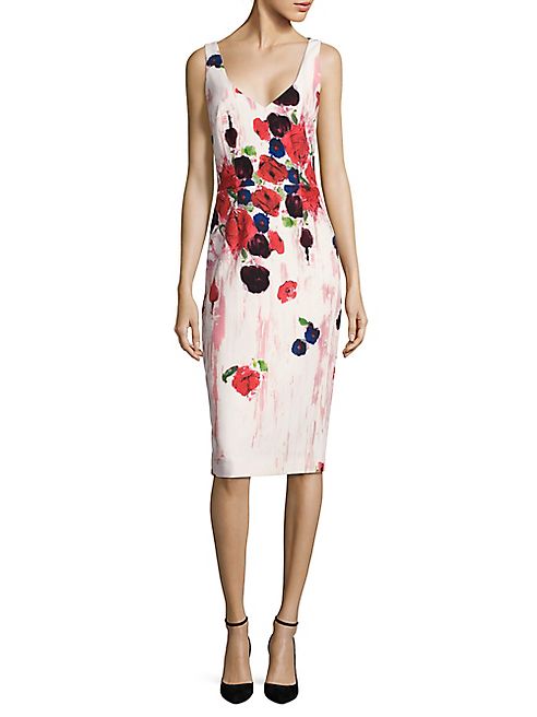 David Meister - Floral-Print Sheath Dress