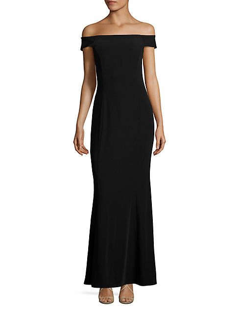 Laundry by Shelli Segal - Off-The-Shoulder Crisscross Gown