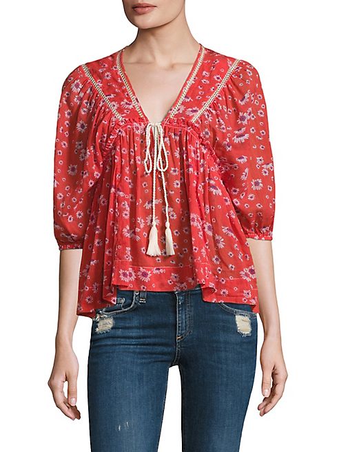 Free People - Never a Dull Moment Peasant Blouse