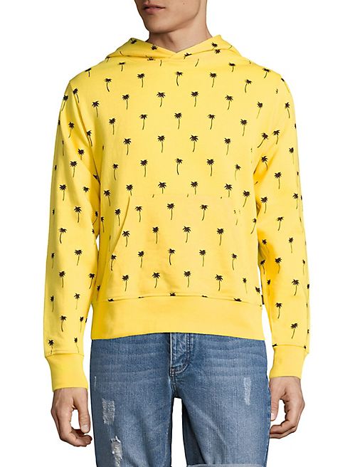 WeSC - Mike All Over Palm Tree Hooded French Terry Sweatshirt