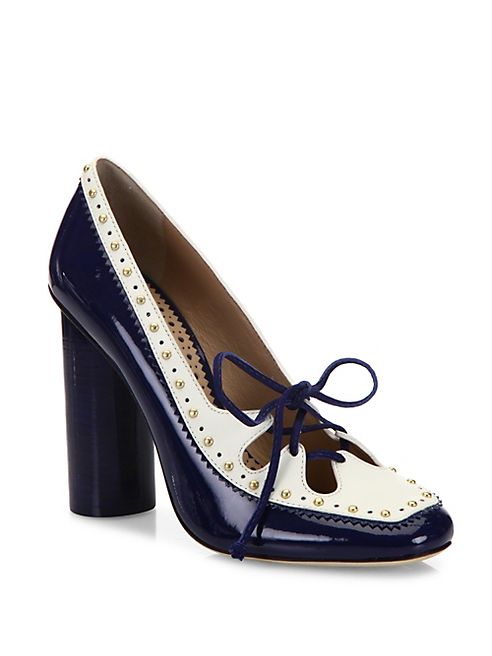 Tory Burch - Cambridge Studded Leather Pumps