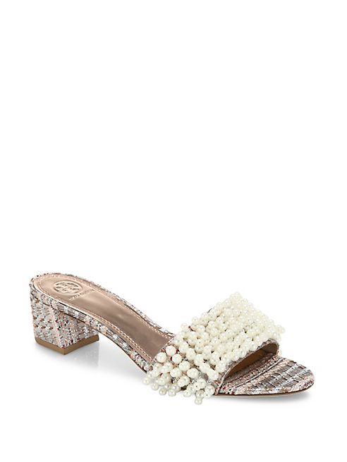 Tory Burch - Tatiana Embellished Slide Sandals