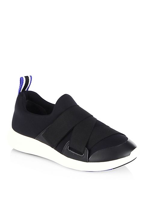 Tory Burch - Leather-Blend Sneakers