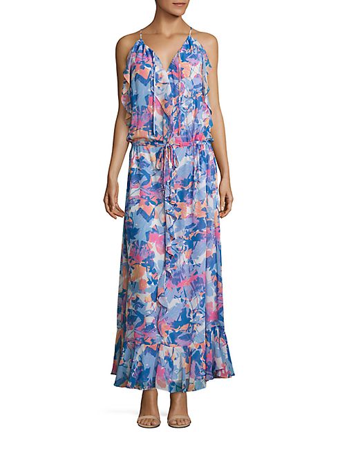 Laundry by Shelli Segal - Printed Boho Ruffle Dress