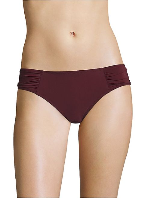 HEIDI KLEIN - Ruched Side-Seamed High-Rise Bikini Bottom