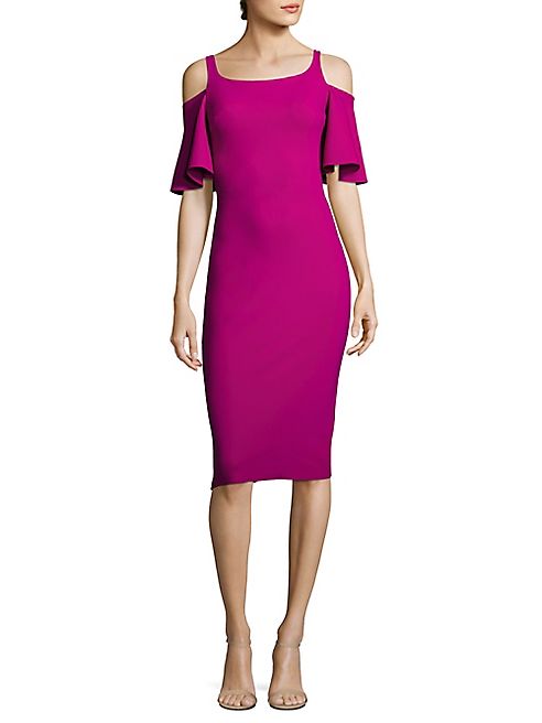 La Petite Robe di Chiara Boni - Lupe Cold-Shoulder Sheath Dress