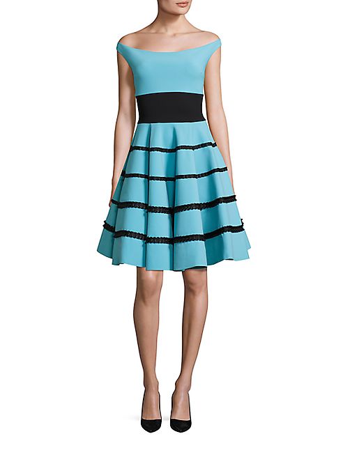 La Petite Robe di Chiara Boni - Nicoletta Striped Fit & Flare Dress