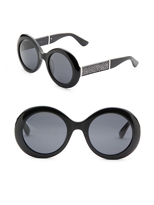 Jimmy Choo - Wendy 51MM Oval Metallic Sunglasses