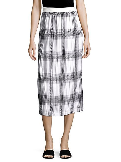 Helmut Lang - Plaid Pleated Skirt