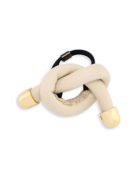 Colette Malouf - Leather Pretzel Ponytail Holder