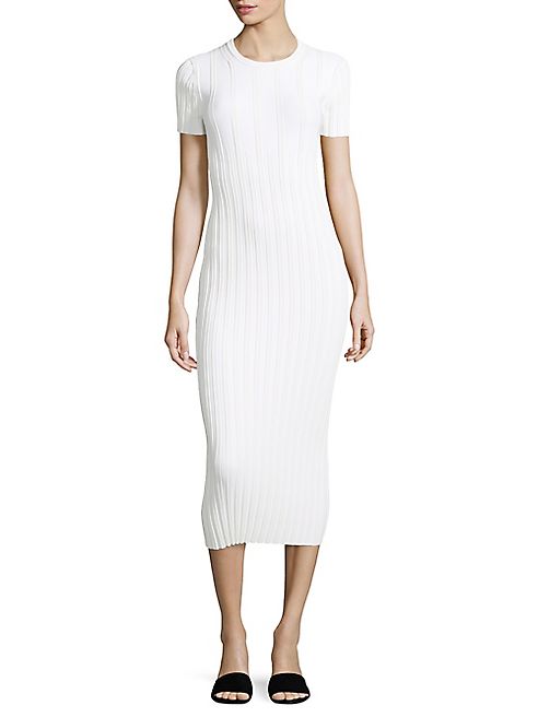 Helmut Lang - Keyhole Back Ribbed Dress