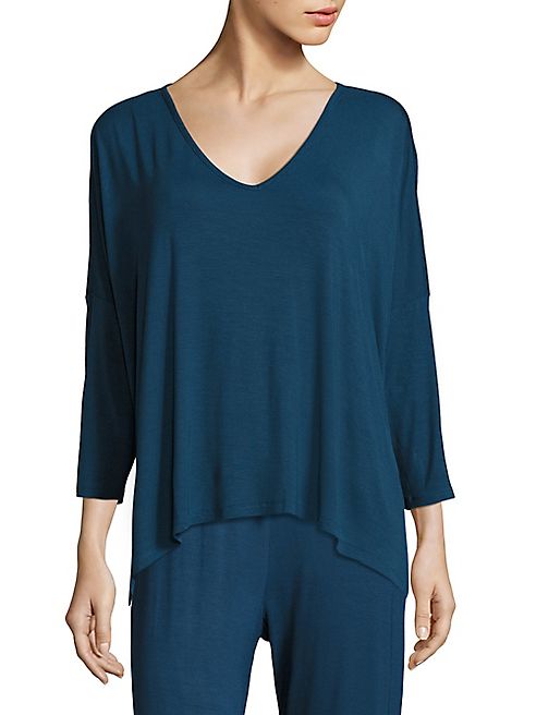 SKIN - Drop Shoulder V-Neck Top