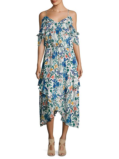 Parker - Kam Floral Silk Dress