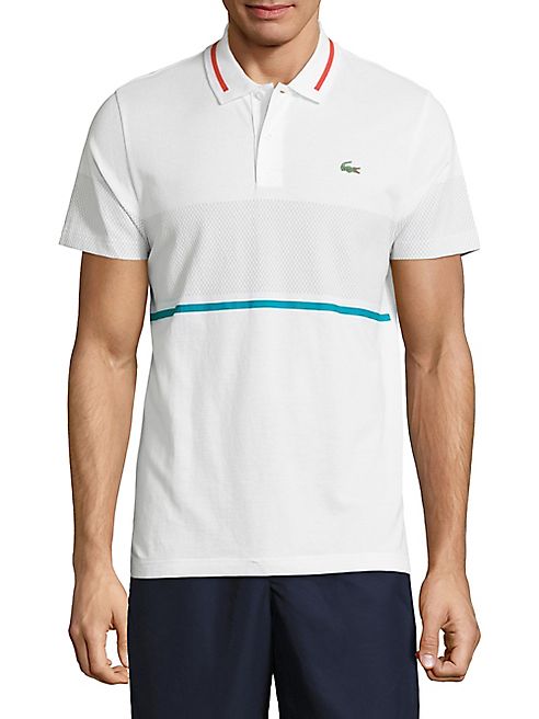 Lacoste - Chest Striped Super Light Knit Polo