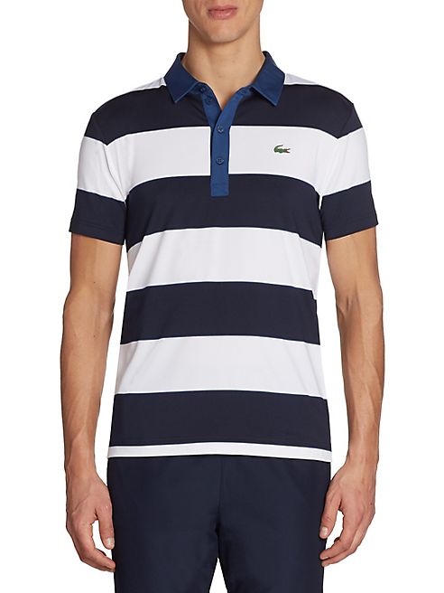 Lacoste - Golf Stretch Ultra-Dry Stripe Polo