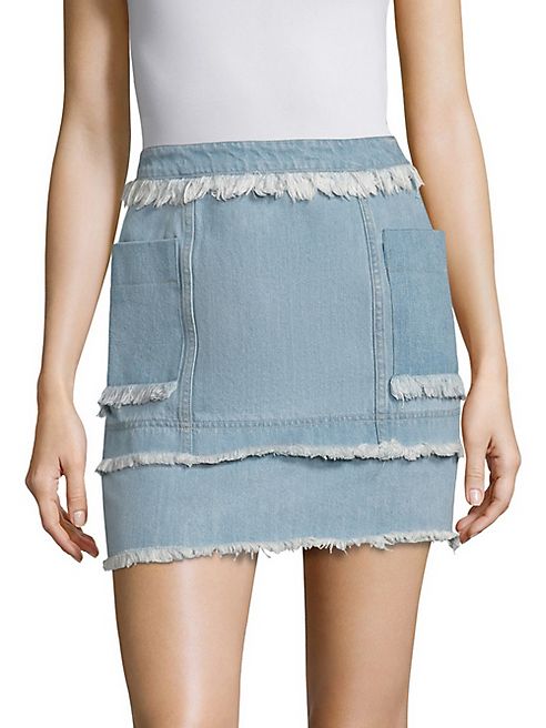 NICHOLAS - N/Nicholas Panelled Denim Mini Skirt