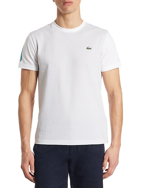 Lacoste - Textured Cotton Tee