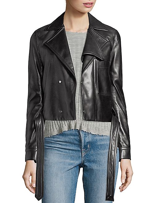 Helmut Lang - Belted Leather Jacket