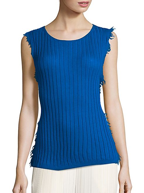 Helmut Lang - Fray Hem Cashmere Knitted Tank