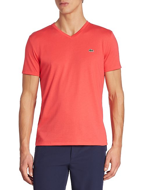 Lacoste - Heathered Pima Tee