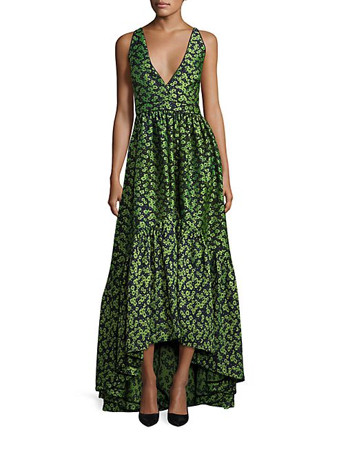 ZAC Zac Posen - Melissa Floral Jacquard Gown