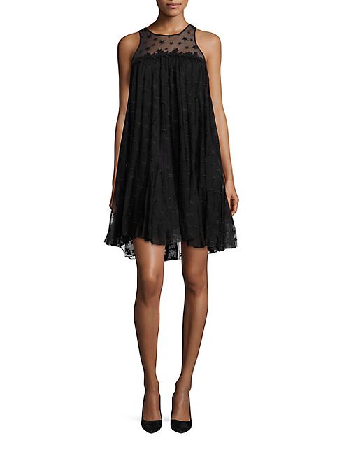 ZAC Zac Posen - Tessa Woven Star Mesh Dress