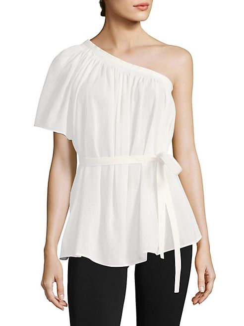 Helmut Lang - One-Shoulder Tie-Waist Top