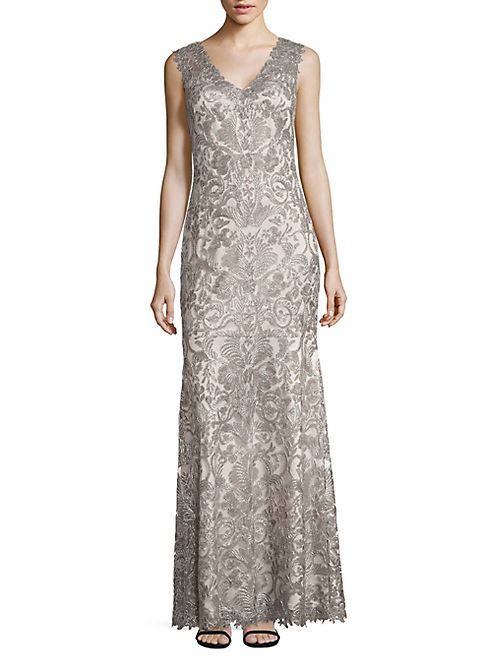 Tadashi Shoji - Embroidered Lace Gown