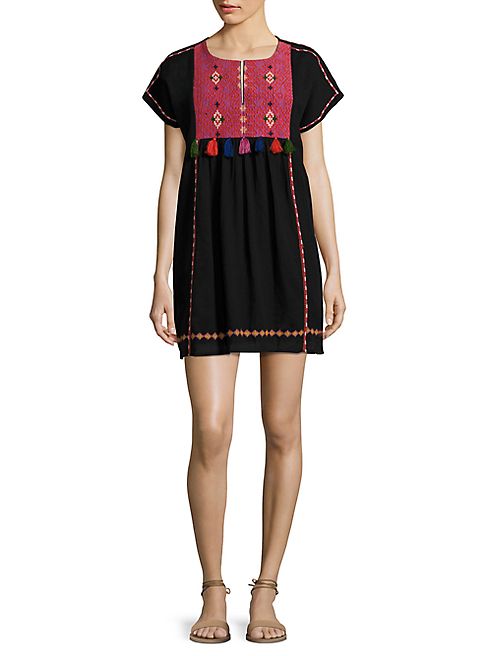 Joie - Lucretia Embroidered Cotton Gauze Dress