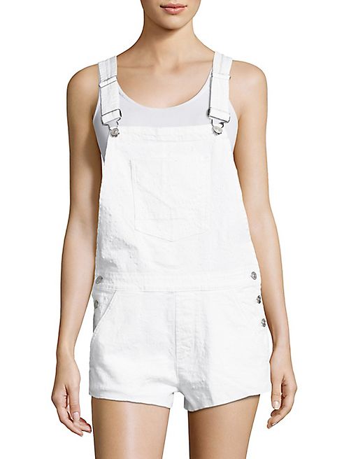 Hudson - Florence Distressed Denim Overalls