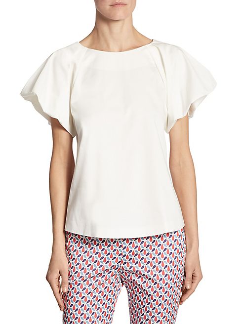 Armani Collezioni - Scalloped Cotton Tee