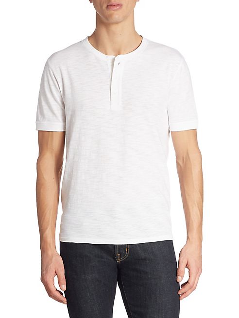 Vince - Short Sleeve Slub Henley