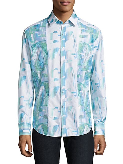 Robert Graham - Abstract Print Cotton Shirt