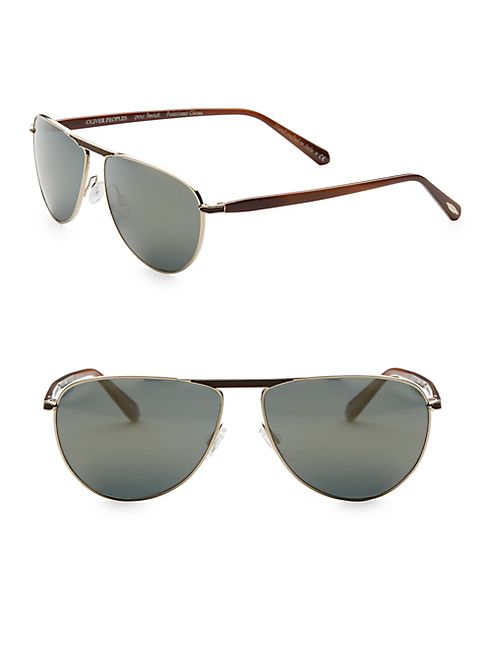 Oliver Peoples - Conduit 59MM Aviator Sunglasses