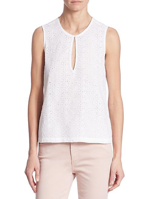 AG - Bret Eyelet Shell Top