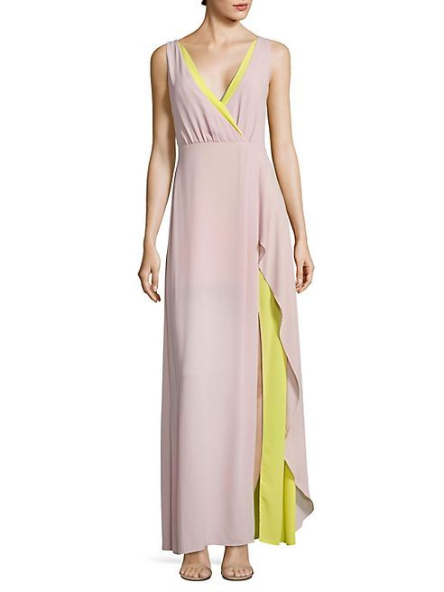 BCBGMAXAZRIA - Sleeveless Surplice Gown