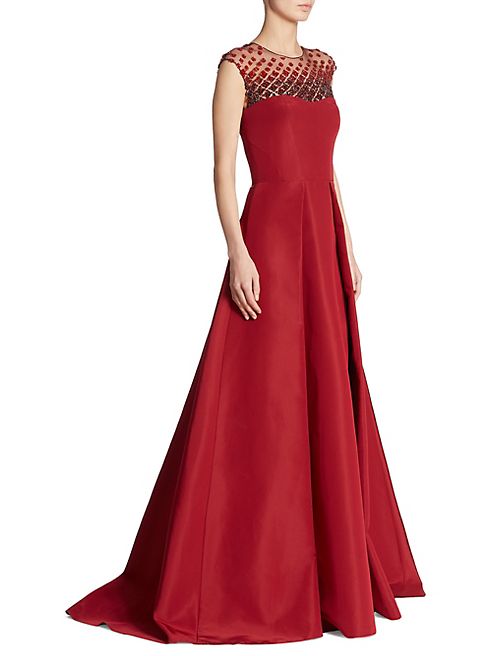 Pamella Roland - Embellished Silk Gown