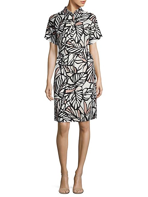 BOSS - Holera Palm-Print Shirtdress