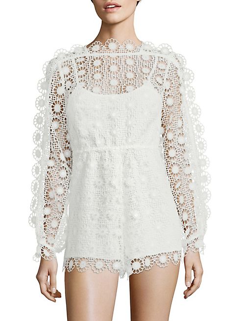 Alice McCall - Diamond Dancer Send My Love Lace Romper