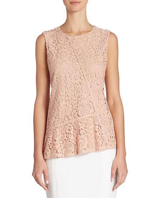 BOSS - Etopaly Jersey & Lace Top