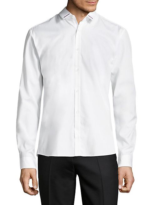 HUGO BOSS - Long Sleeve Cotton Shirt