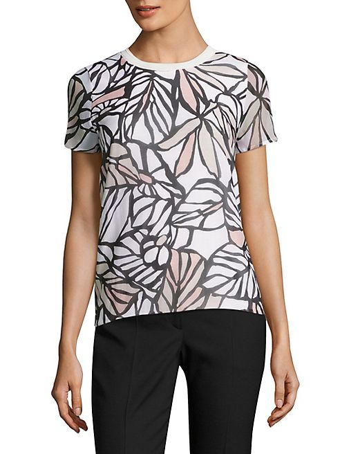 BOSS - Eteva Palm-Print Top