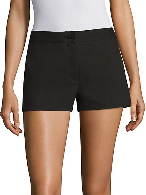 Theory - Biquincey Stretch-Cotton Shorts