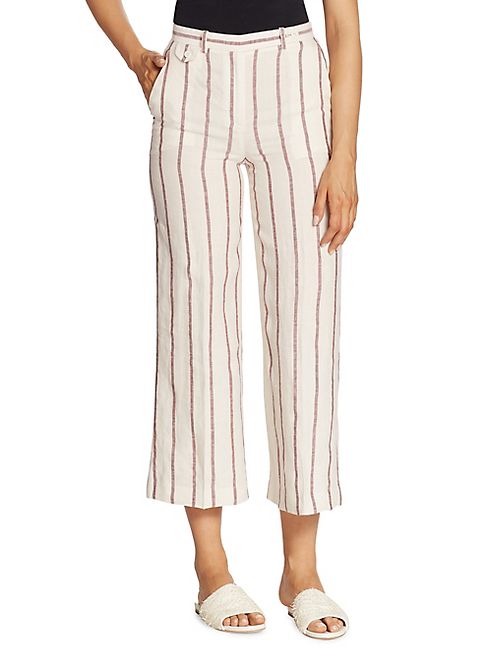 Theory - Nadeema Striped Wide-Leg Pants