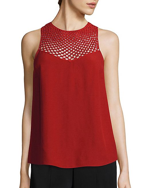 A.L.C. - Quinn Crochet Yoke Top