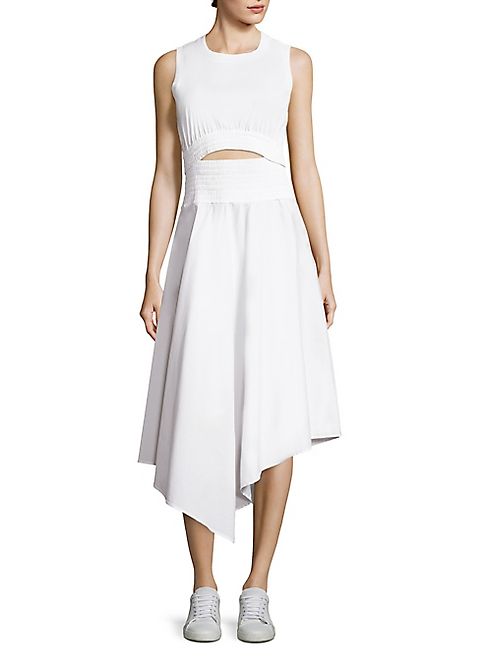 A.L.C. - Sandra Shirred Cutout Dress