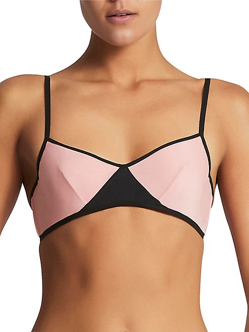 Stella McCartney - Vee Contrast-Trim Demi Underwire