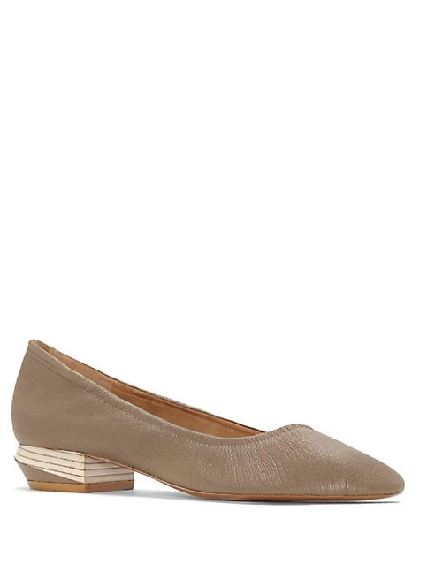 Mercedes Castillo - Delmara Leather Stacked Heel Shoes